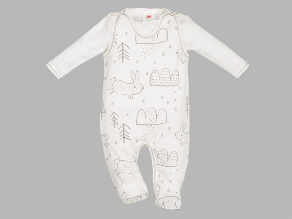 01202 Komplet śpioch + kaftan "ORGANIC FOREST" Makoma 