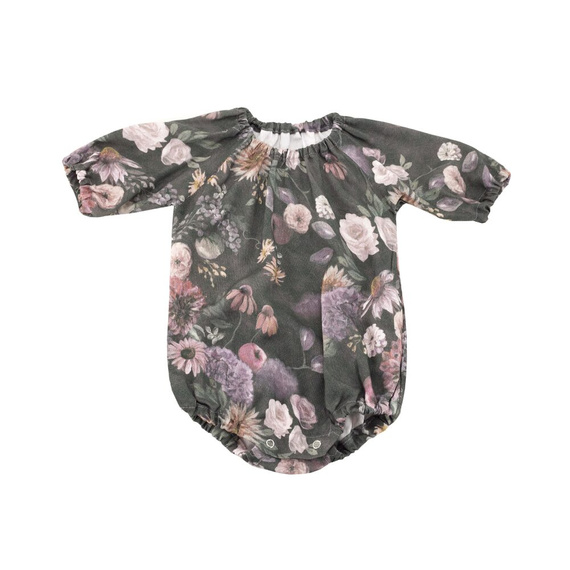 Mystery of Flowers Body niemowlęce bambusowe długi rękaw Makaszka – 100% bambus