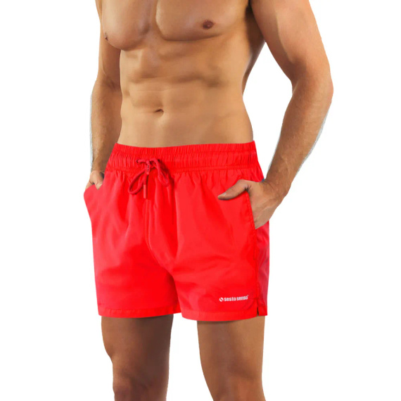 SZ2404 Szorty kąpielowe Sesto Senso czerwony
