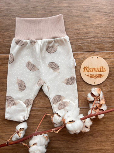 Mamatti półśpiochy niemowlęce PD15720 jeżyki – bawełniane, nieuciskająca gumka