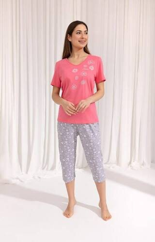 696  Piżama damska Regina -różowy