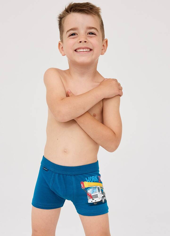 701/93 Work Zone Bokserki Kids Boy Cornette morski