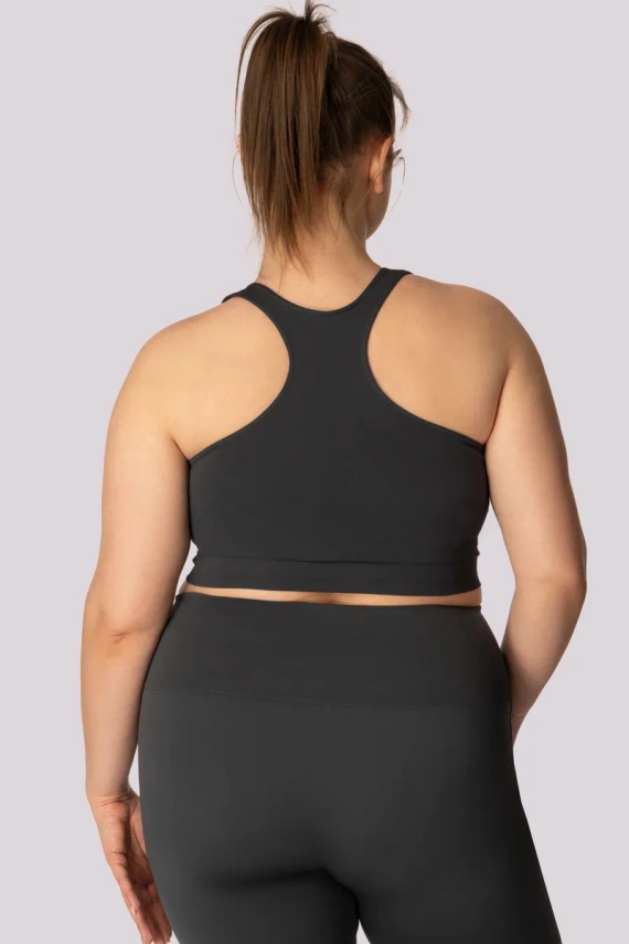 Base top biustonosz sportowy Mona szary 