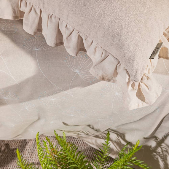 Seville Poszewka lniana Eurofirany kremowy