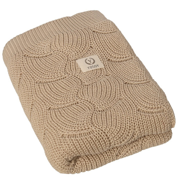 WAVES Kocyk eco cotton Yosoy Beige