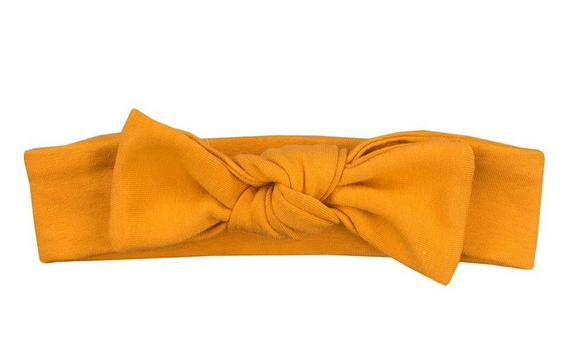 Opaska z kokardką SIMPLY COMFY -  miodowy 