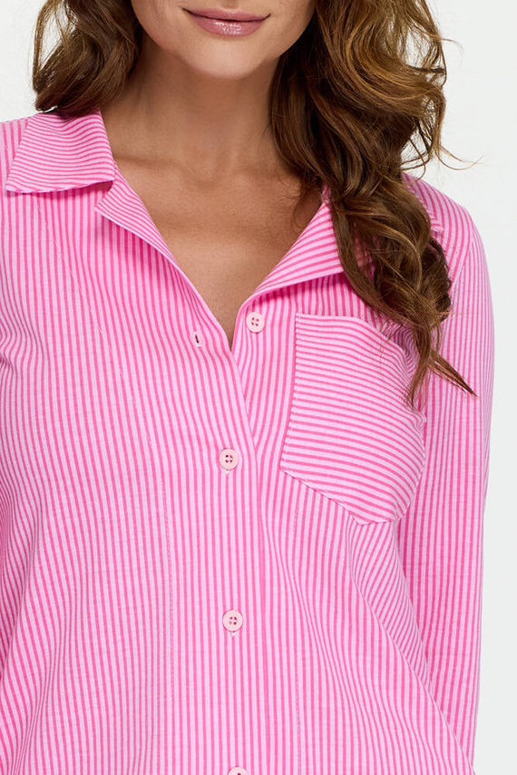 13 rozpinana koszula nocna Bonamera różowy 