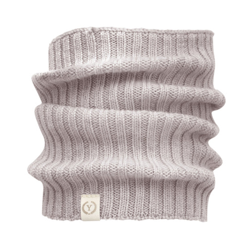 Komin z wełny merino Yosoy szarobeżowy – dziecięcy, termoaktywny i hipoalergiczny