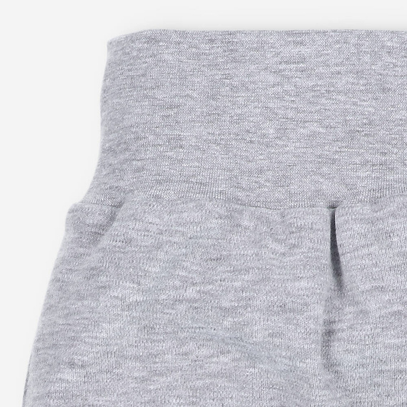 Space Tour Półśpiochy z bawełny organicznej Nini szary