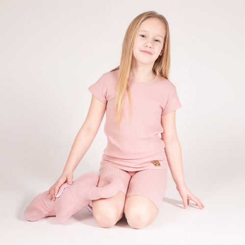 213200 Kolarki Legginsy "Nelly" Nicol - pudrowy róż