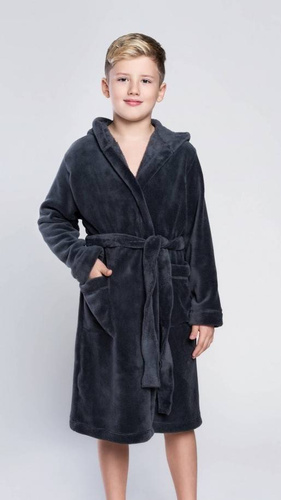 Mimas Szlafrok chłopięcy Italian Fashion- szary