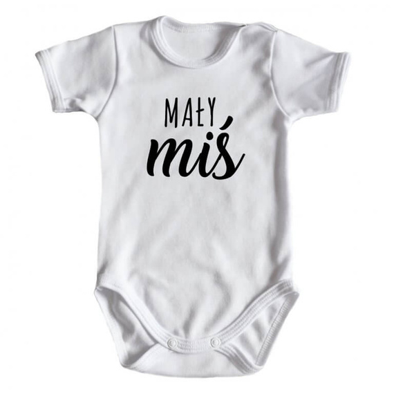 Body krótki rękaw "Mały miś" Moocha czarny