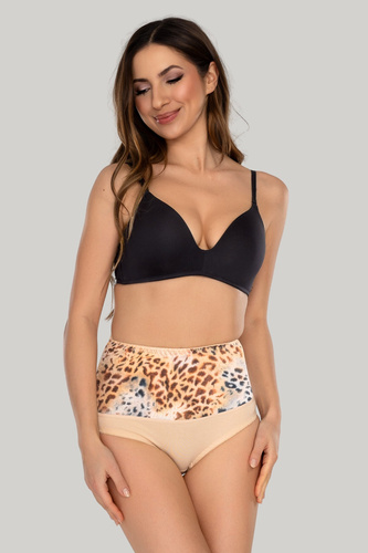 Mitex IGA WILD figi wyszczuplające wysoki stan modelujące brzuch wild czarny