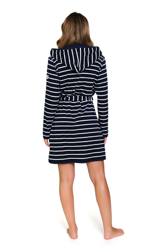 7225 Szlafrok damski Doctor Nap – elegancja i komfort na co dzień - marine
