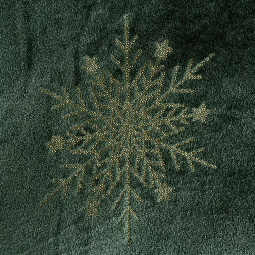 Koc świąteczny Eurofirany zielony– miękka narzuta z mikrofibry, 240 g/m²