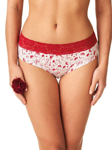 LPC 797 A'2 Figi damskie Key bordowy biały