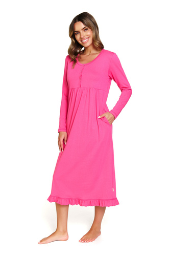 7318 Doctor Nap – Koszula nocna ciążowa i do karmienia z bawełny | Polska produkcja - peony