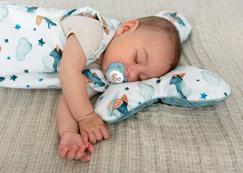 LUL-0037 Samoloty Śpiworek niemowlęcy z poduszką Luli Lu