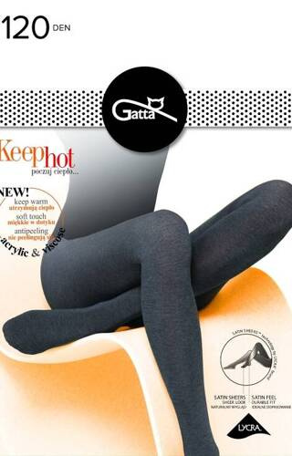 Keep Hot Rajstopy 120 den Gatta - czarne