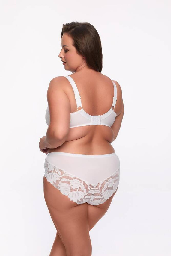 BSM 1134 Keto  Biustonosz półusztywniany (semi soft) Maxi Gaia- biały