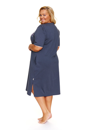 7263 Koszula Nocna Plus Size Doctor Nap – Graphite, Bawełniana