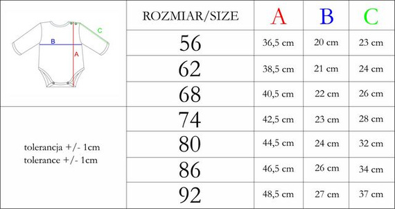 208098 Lizy Body z długim rękawem Nicol