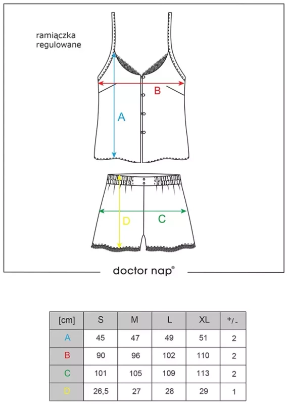 5100 Piżama Damska Doctor Nap - fuchsia