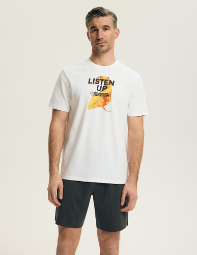 Piżama męska Henderson 44504 Bait bawełniana biała wygodna