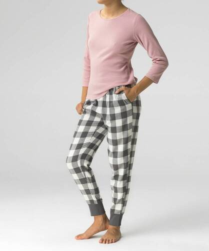 NLP-485 Piżama Damska Flanela Atlantic różowy