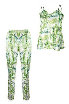 DK-KI Flowers Komplet Damski Piżama DKaren - 11 biały