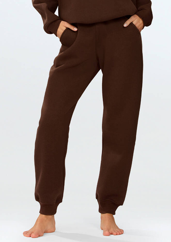 Rehema spodnie dresowe Dkaren czekoladowy