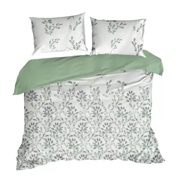 Clarissa Pościel z mikrofibry liście Desing91 zielony