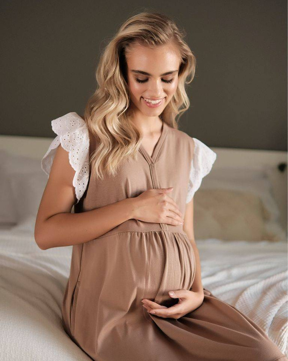 9903 Koszula Nocna do karmienia Doctor Nap - wood