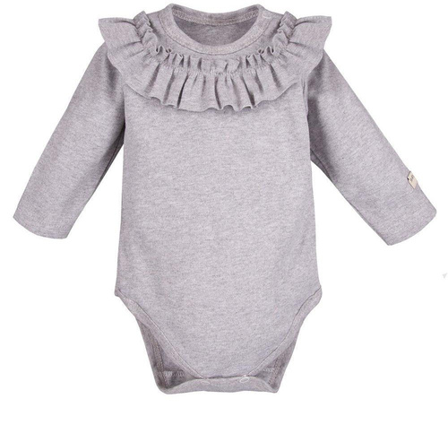 Body z długim rękawem, falbana "Simply Comfy" Ewa Klucze- wrzos