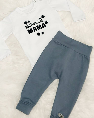 "Julek" Spodnie niemowlęce Bambarillo granatowy