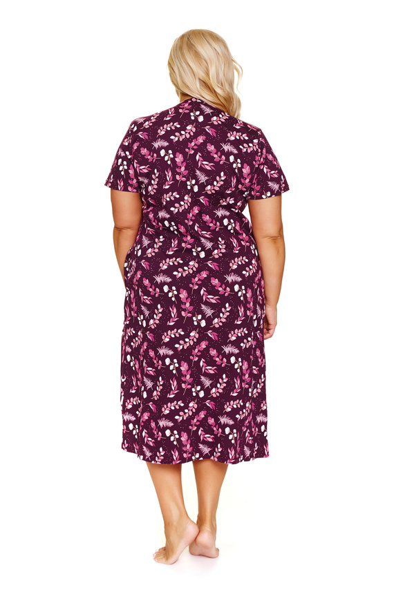 4119 Doctor Nap – Koszula nocna ciążowa i do karmienia | 100% bawełna, Polska produkcja - burgundy