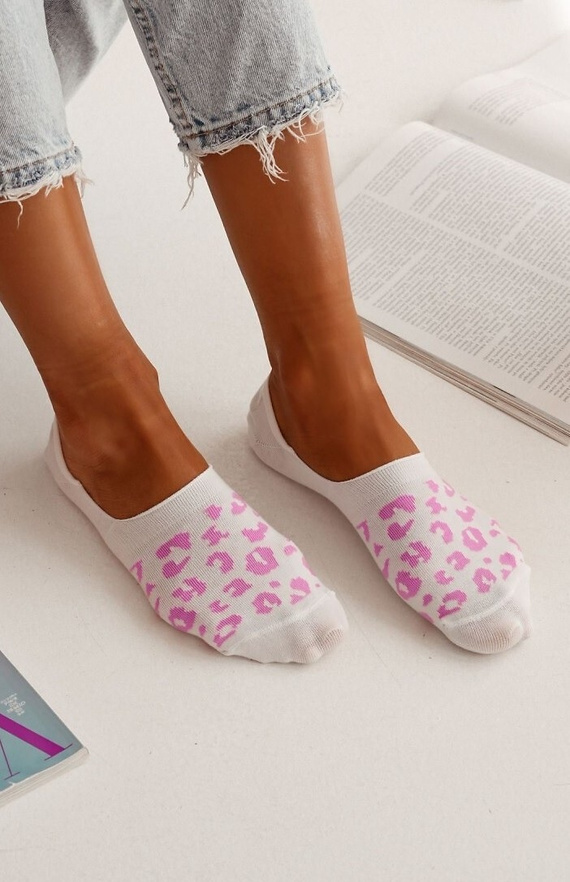 0576-028 Panterka Mokasynki Microstopki Milena - biały