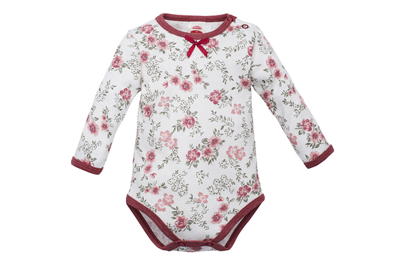 03218MD "ROSES" Body z długim rękawem Makoma druk