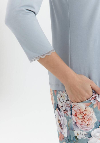 464 Piżama damska  Cana -niebieski