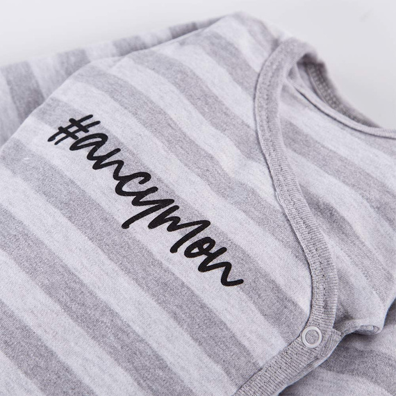 Ancymon Body rozpinane 2-pak Eevi - szary/zielony