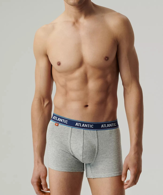 3MH-214 Bokserki męskie 3-pak Atlantic granatowy-koralowy-szmaragdowy