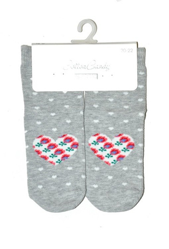 art.138 Skarpety Cotton Candy Folk Steven szary melanż 076