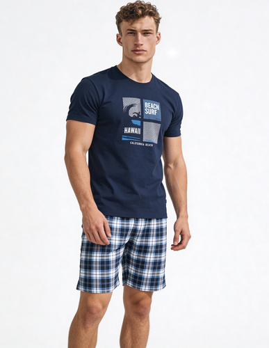 Cornette F&Y 551/56 Hawaii– młodzieżowa piżama chłopięca 100% bawełna z krótkim rękawem