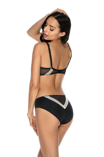 F-3339/5 Tess Figi damskie Mat- czarny-mleko