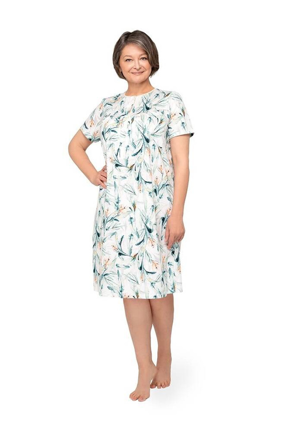 203 Bogna I rozpinana koszula nocna Martel turkusowy 21