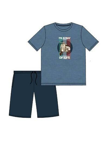 500/49 Scooter Piżama Boy młodzieżowa Cornette niebieski