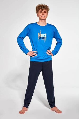 999/48 Next Piżama Boy młodzieżowa Cornette niebieski