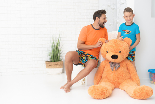 Komiks Piżama chłopięca krótki rękaw, spodnie Italian Fashion - turkusowy/druk