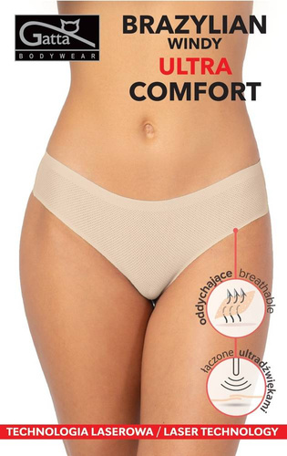 41670 Windy ultra comfort Figi Damskie Brazyliany Gatta- czarny