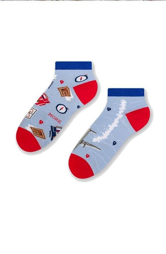 035 Zakostki Męskie Asymetryczne More - błękitny 011